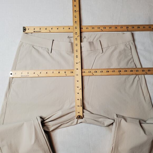 Western Rise Men's Size 38X32 Evolution Chino Pant Straight Leg Beige - Picture 2 of 8